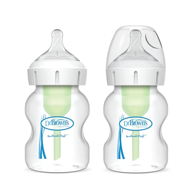 Dr.Brown´s Wide-Neck Options+ Nappflaska 150 ml x 2 st