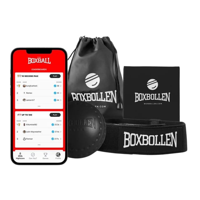 BOXBOLLEN Svart 1 set