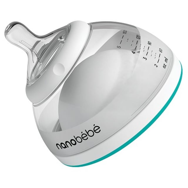 nanobébé Bröstmjölksflaska Anti-kolik Turkos 150 ml