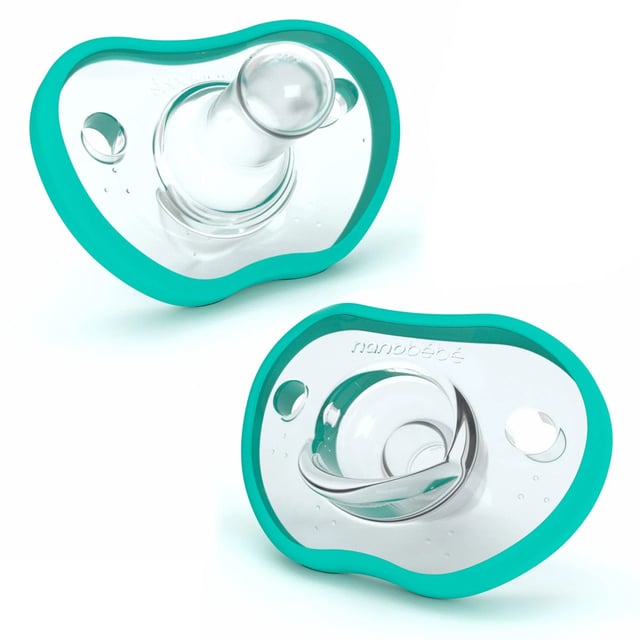 Nanobébé Flexy Napp Silikon 3 mån+ turkos 2st