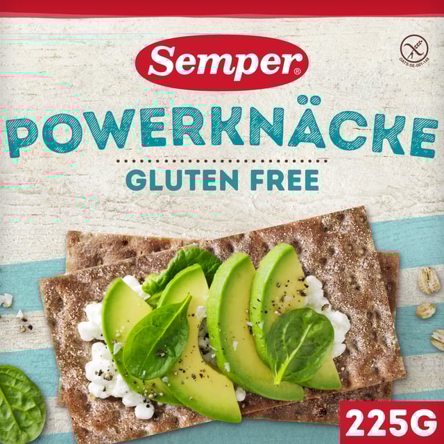 Semper Powerknäcke Glutenfritt 225 g