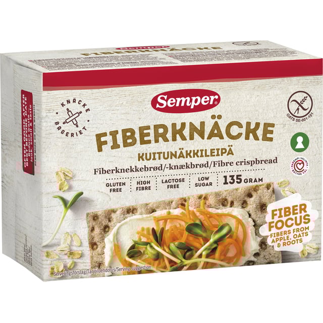 Semper Fiberknäcke Glutenfritt 135g