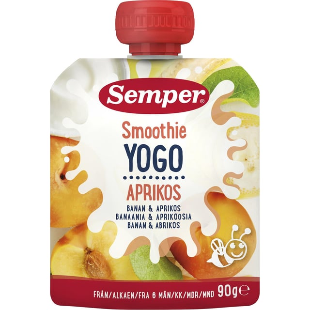 Semper Smoothie Yogo Aprikos & Banan 90g