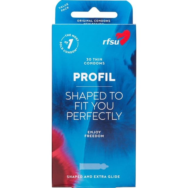 RFSU Profil Tunna & profilerade kondomer 30 st