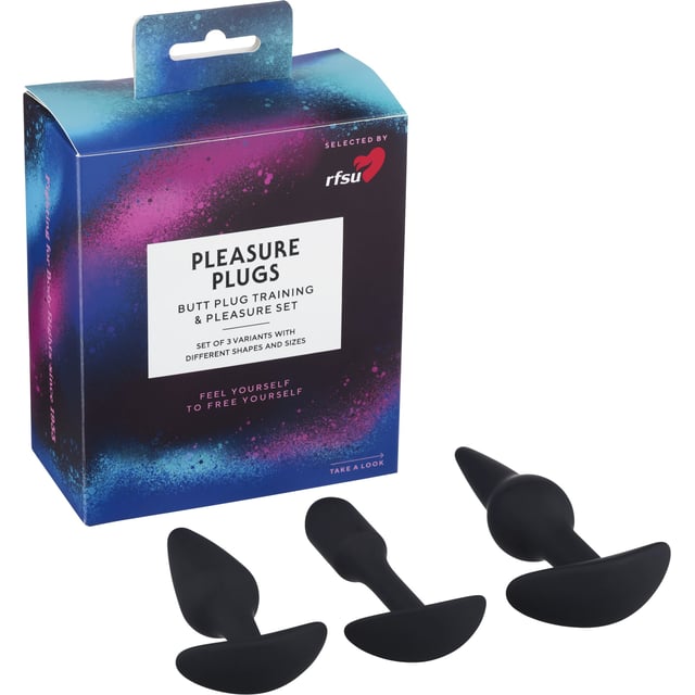 RFSU Pleasure Plugs Analpluggar Silikon 3 st