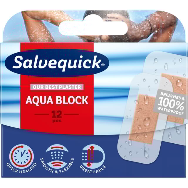 Salvequick Aqua Block 12 st