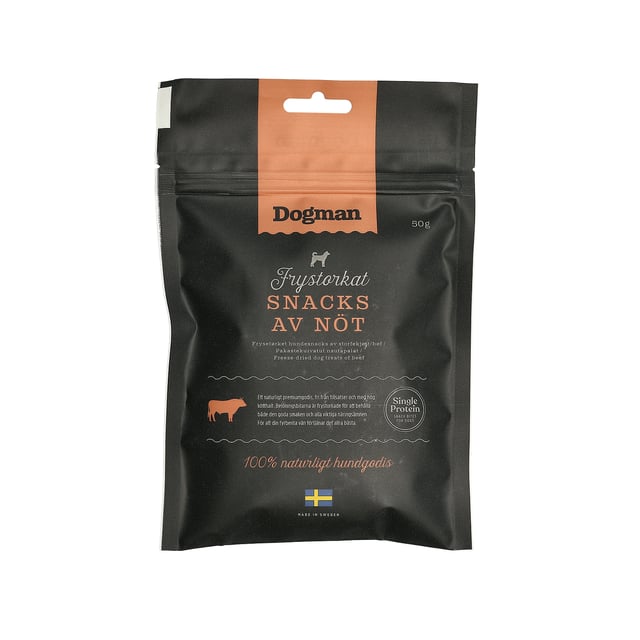 Dogman Frystorkat Snacks Nöt 50 g