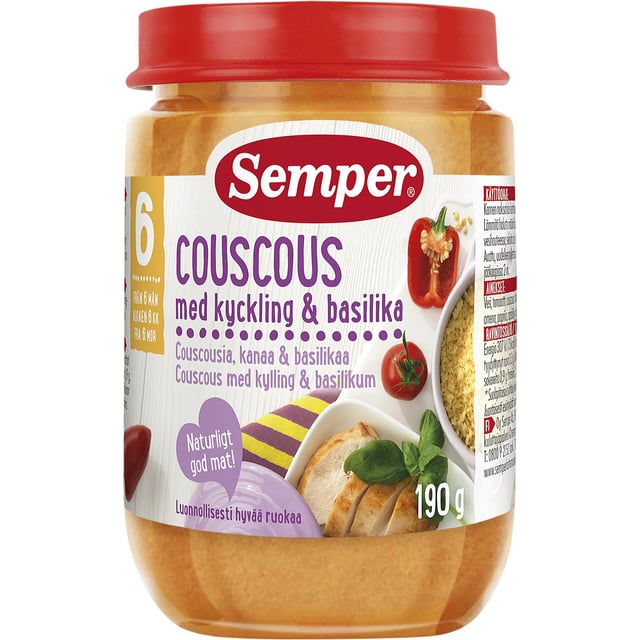 Semper Couscous Kyckling & Basilika 190g