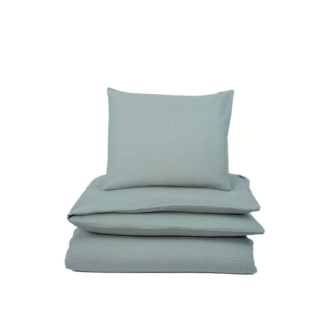 NG Baby Påslakan Vagga Muslin Frosty Green 1 set