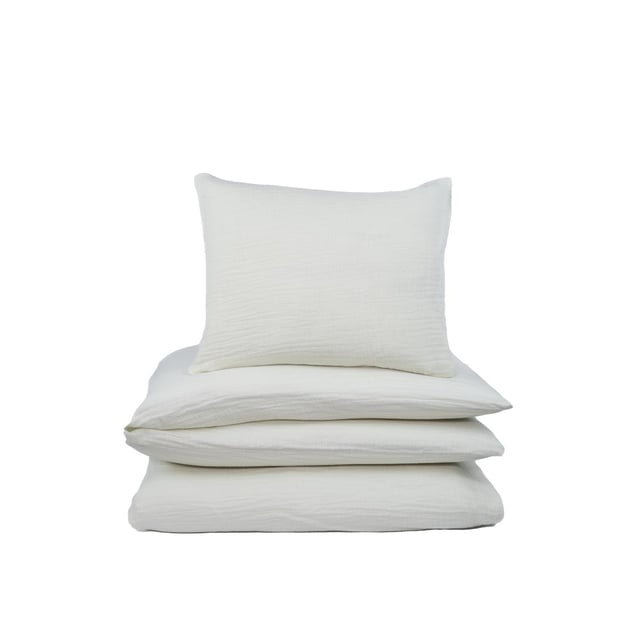 NG Baby Påslakan Vagga Muslin Ivory 1 set