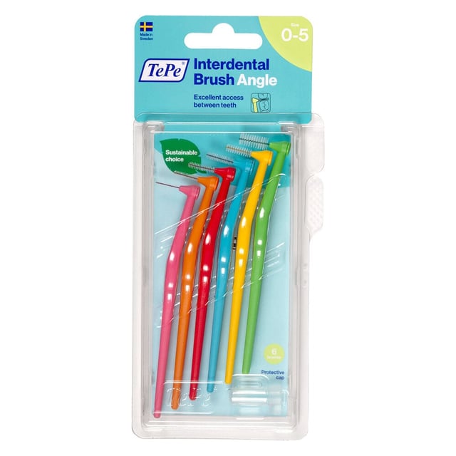 TePe Angle Vinklad Mellanrumsborste Mixpack 6-pack