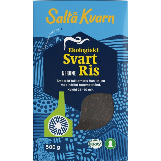 Saltå Kvarn Ekologiskt Svart Ris 500g