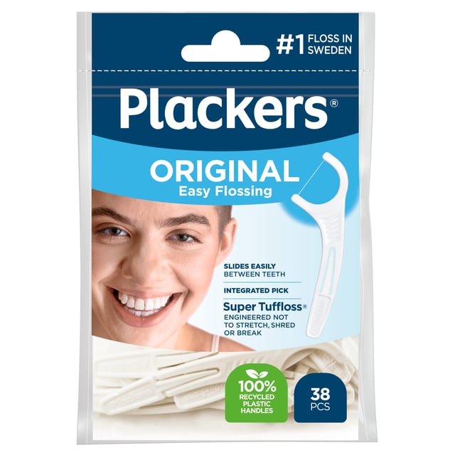 Plackers Original Easy Flossing Tandtrådsbygel 38 st
