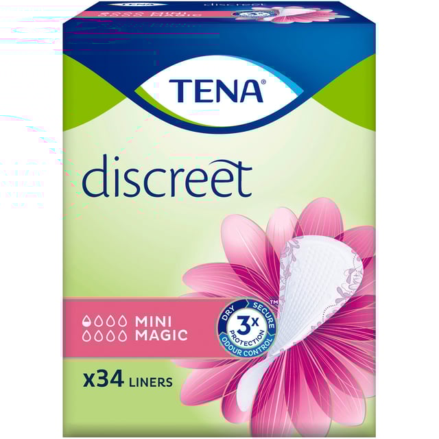 TENA Discreet Mini Magic Inkontinensskydd 34 st