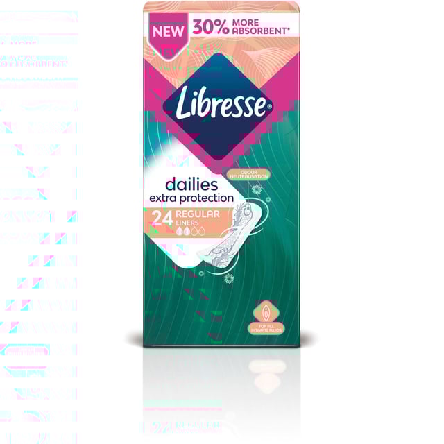 Libresse Dailies Extra Protection Regular Trosskydd 24 st
