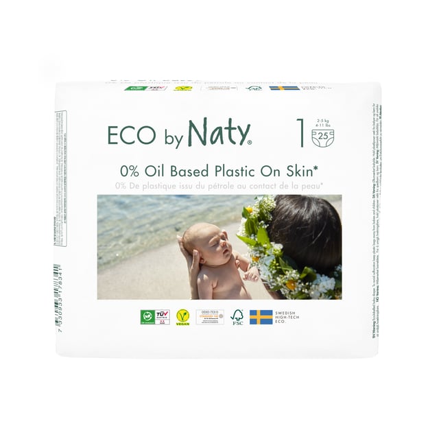 Naty Open Diaper Size 1 (2-5 KG) 25st