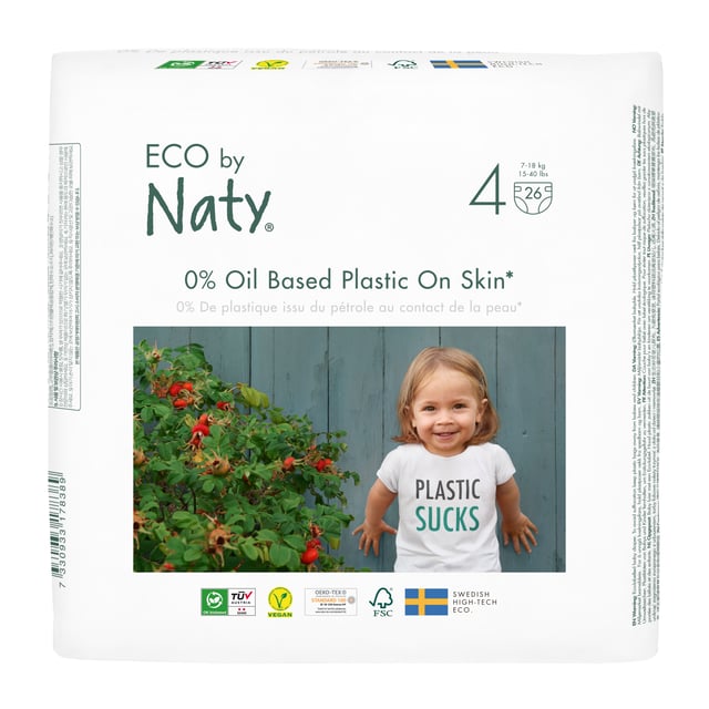 Naty Open Diaper Size 4(7-18 KG) 26st