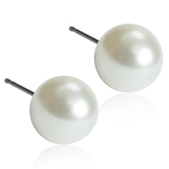 Blomdahl Örhängen NT Pearl 6 mm White 1 par