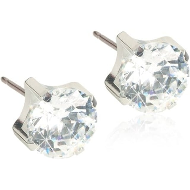 Blomdahl Örhängen ST Tiffany 5 mm CZ White 1 par