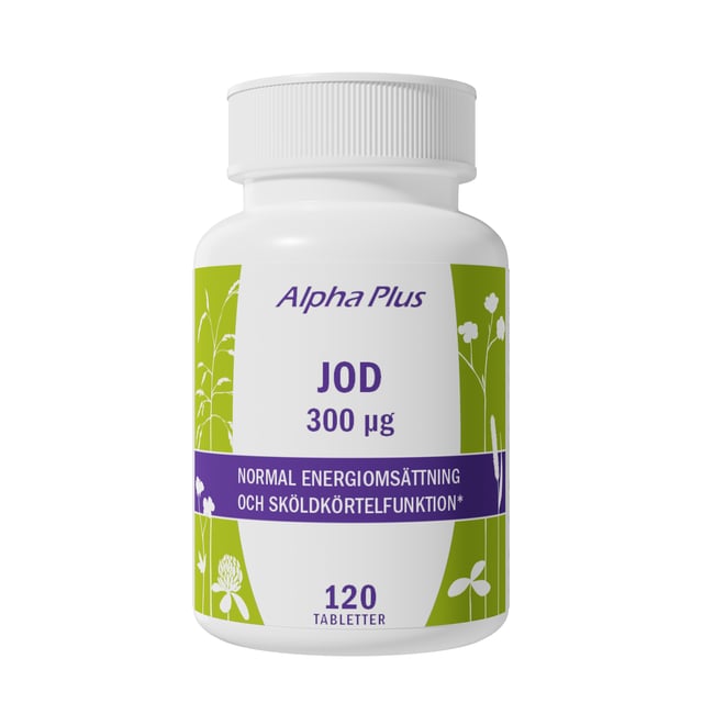 Alpha Plus Jod 300 µg 120 tabletter
