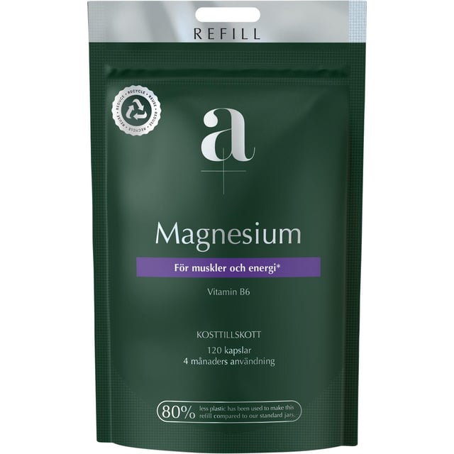 A+ Magnesium 350mg Refill 120 kapslar