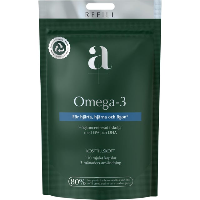 A+ Omega-3 Refill 110 mjuka kapslar