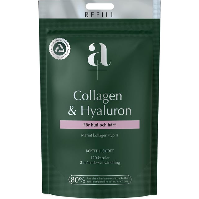 A+ Collagen & Hyaluron Refill 120 kapslar