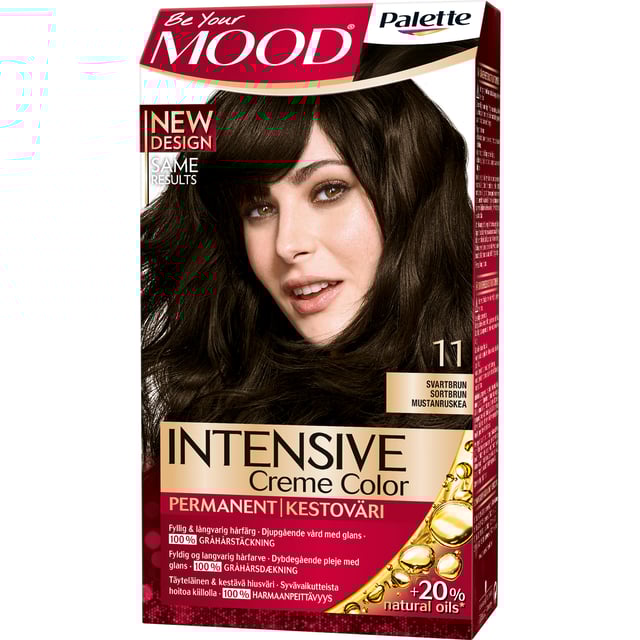 MOOD Palette Intensive Creme Color 11 Svartbrun