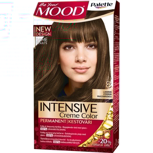 MOOD Palette Intensive Creme Color 8 Ljusbrun