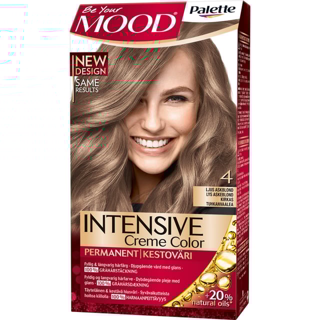 MOOD Palette Intensive Creme Color 4 Ljus Askblond