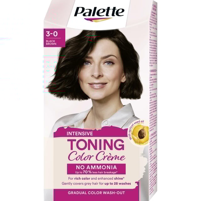 Palette 3-0 Toning Svart/Brun