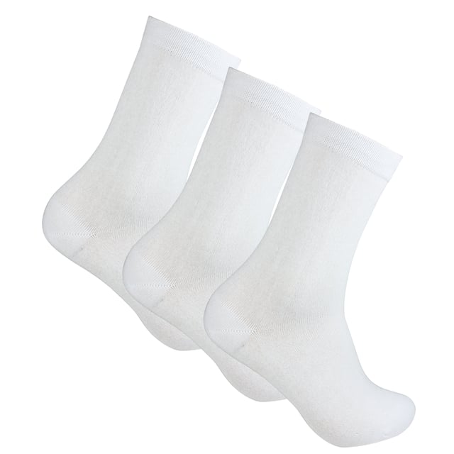 Life Wear Bambustrumpa Komfortresår 37/39 Vit 3-pack