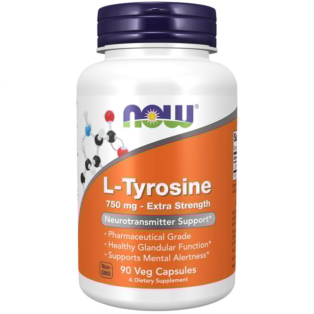 NOW Tyrosine 750mg 90 kapslar