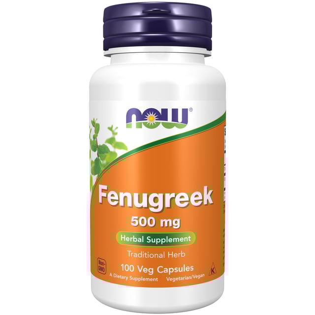 NOW Fenugreek 500 mg 100 vegkapslar