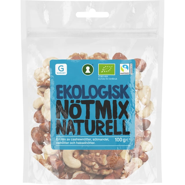 Garant Ekologisk Nötmix Naturell 100 g
