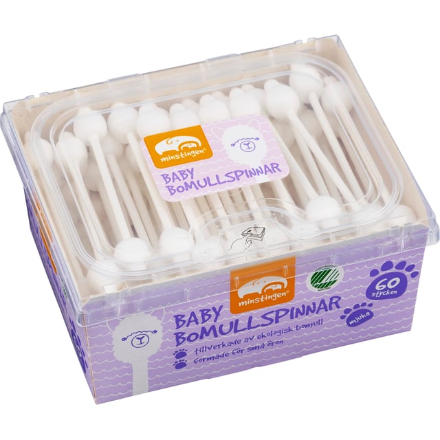Minstingen Bomullspinnar 60 st