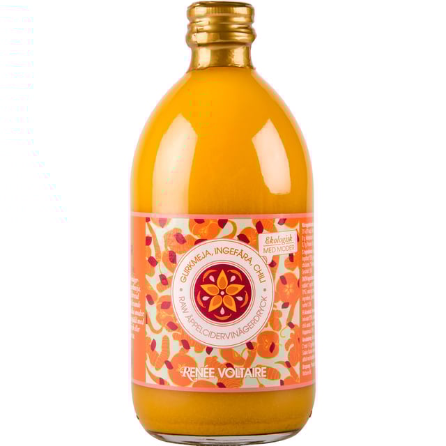 Renée Voltaire Raw Äppelcidervinäger Gurkmeja Chili 500 ml