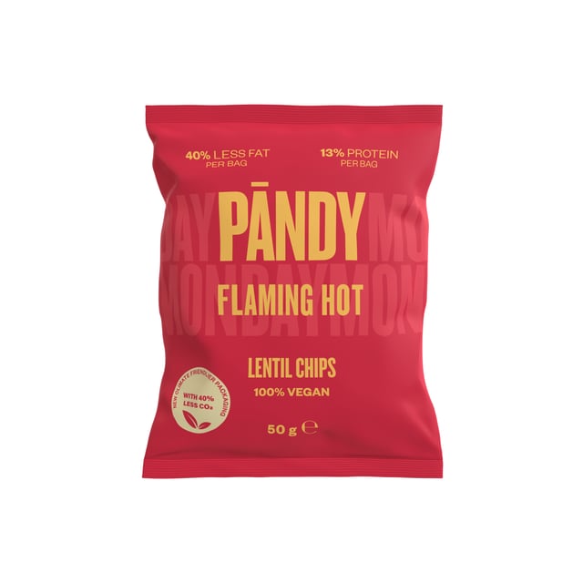 Pändy Lentil Chips Flaming Hot 50 g
