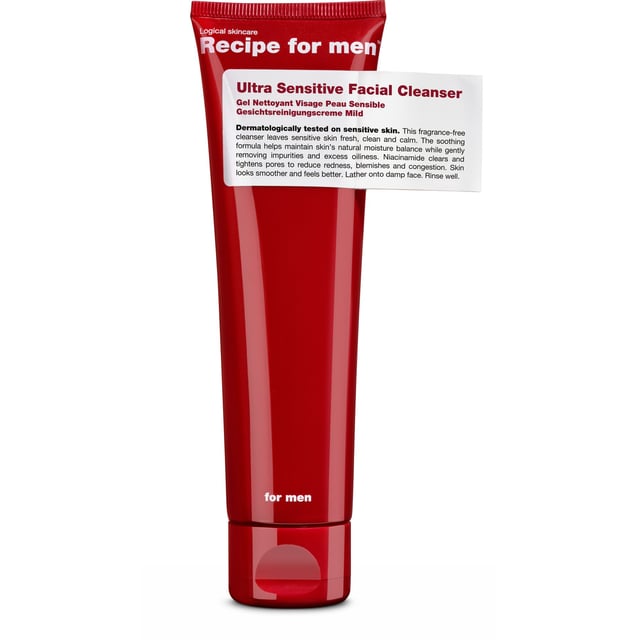 Recipe for men Ultra Sensitive Facial Cleanser 100 ml