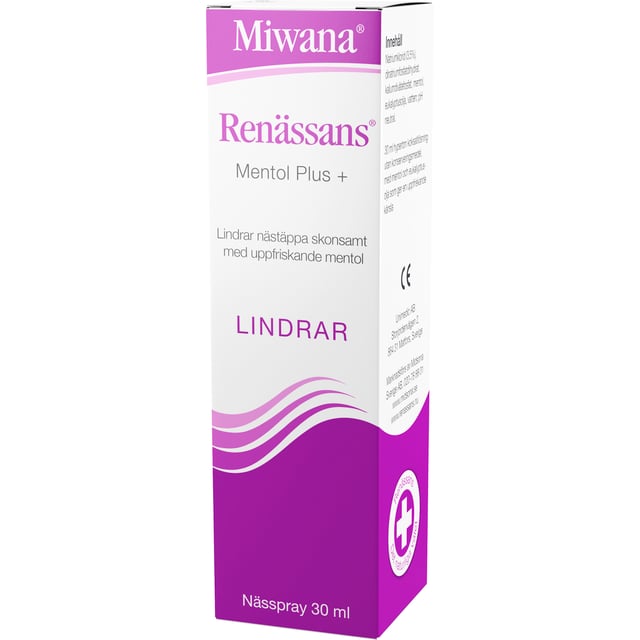 Renässans Nässpray plus mentol 30 ml