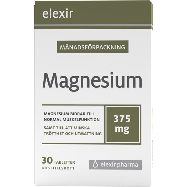 Elexir Pharma Magnesium 375 mg 30 tabletter