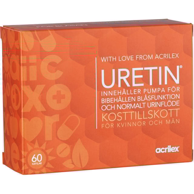 Acrilex Uretin 60 kapslar