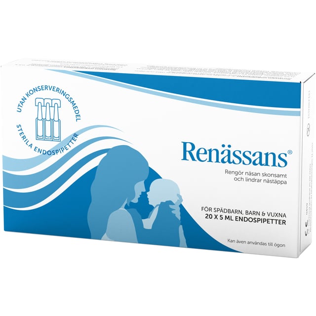 Renässans Näsdroppar Endospipetter 5 ml x 20 st