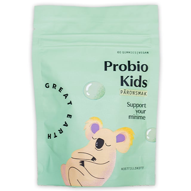 Great Earth Probio Kids Päronsmak Refill 60 tuggtabletter