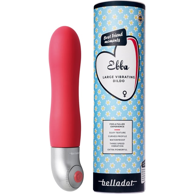 Belladot Ebba Stor Vibrerande Dildo Röd