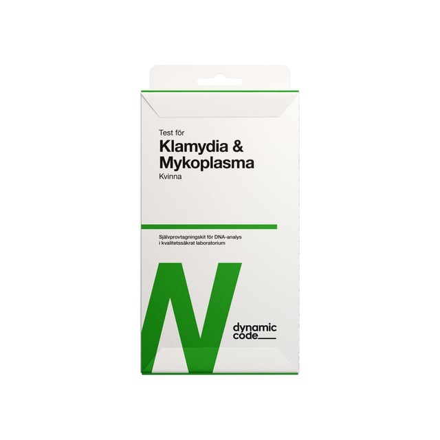 Dynamic Code Test Med Självprovtagning Klamydia & Mykoplasma Kvinna 1st