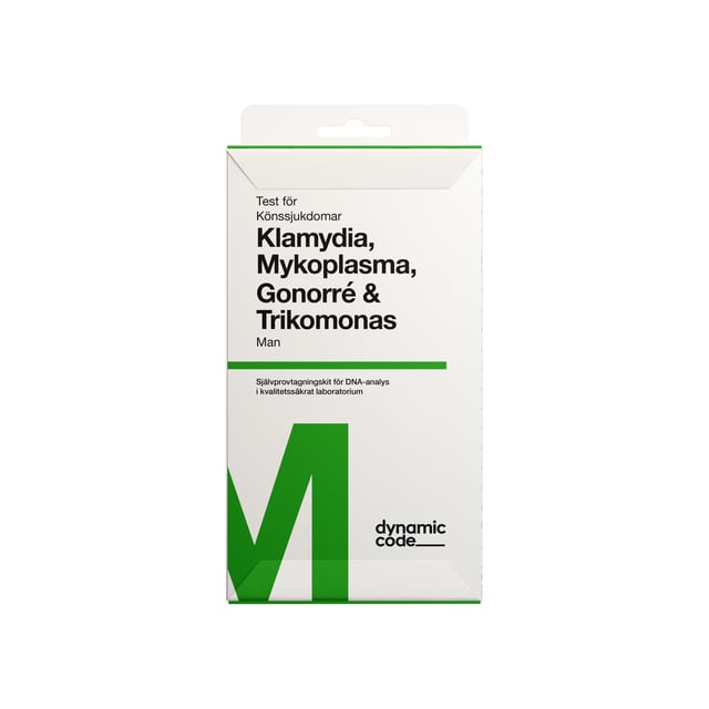 Dynamic Code Test Med Självprovtagning - Fyra Könssjukdomar - Man