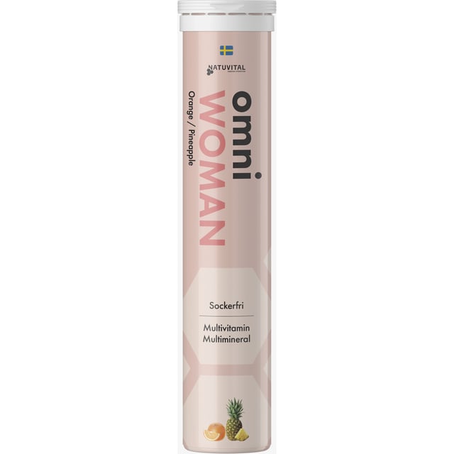 Natuvital Omni Woman Apelsin & Ananas 20 brustabletter