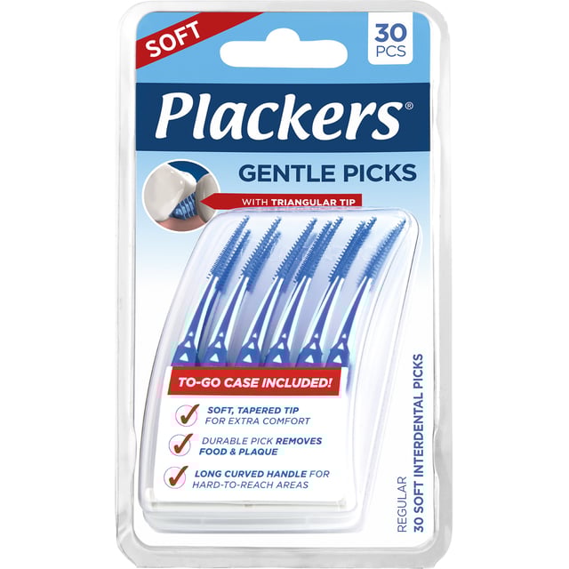 Plackers Gentle Picks Soft Tandstickor 30 st