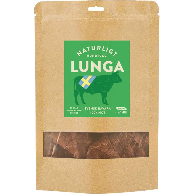 Naturligt Hundtugg Nötlunga 150g